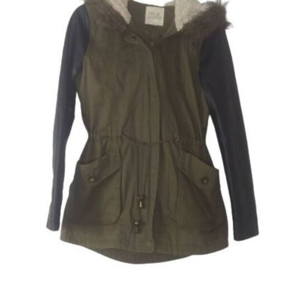 Thread & Supply Jackets & Coats Thread Supply Faux Leather Sleeve